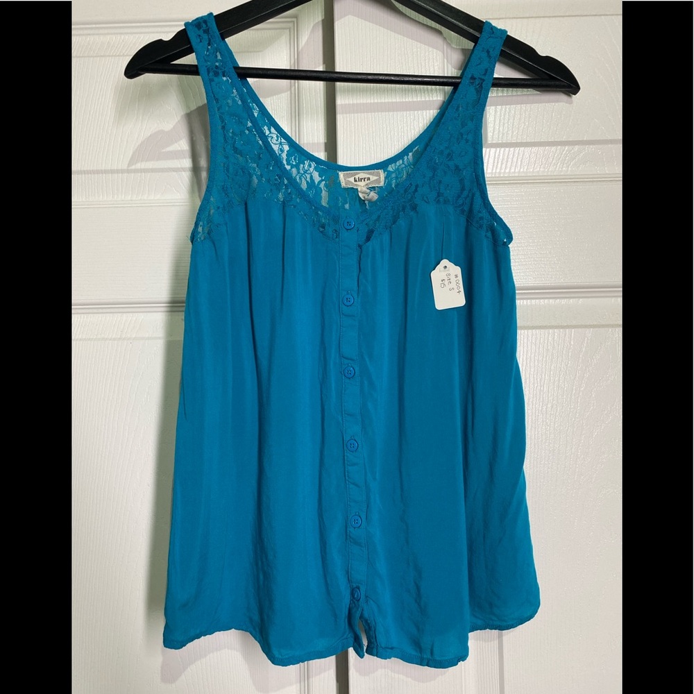 Kirra Lace Split-Back Tank